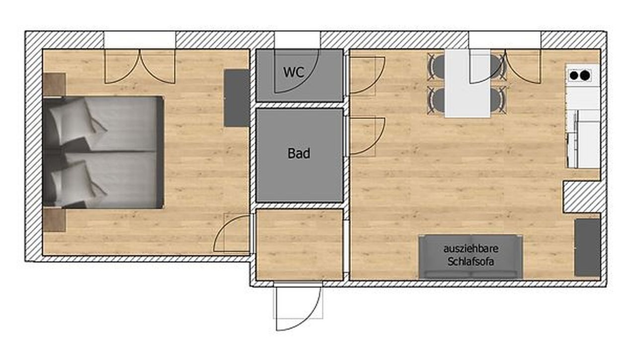 Grundriss Appartement Ötschergräben Grundriss Appartement Ötschergräben